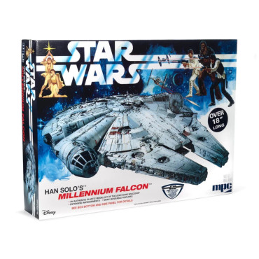 KIT PARA MONTAR STAR WARS A NEW HOPE HAN SOLO’S MILLENNIUM FALCON 1/72 122 PEÇAS MPC 953-06